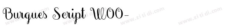 Burgues Script W00字体转换 Burgues Script W00字体转换